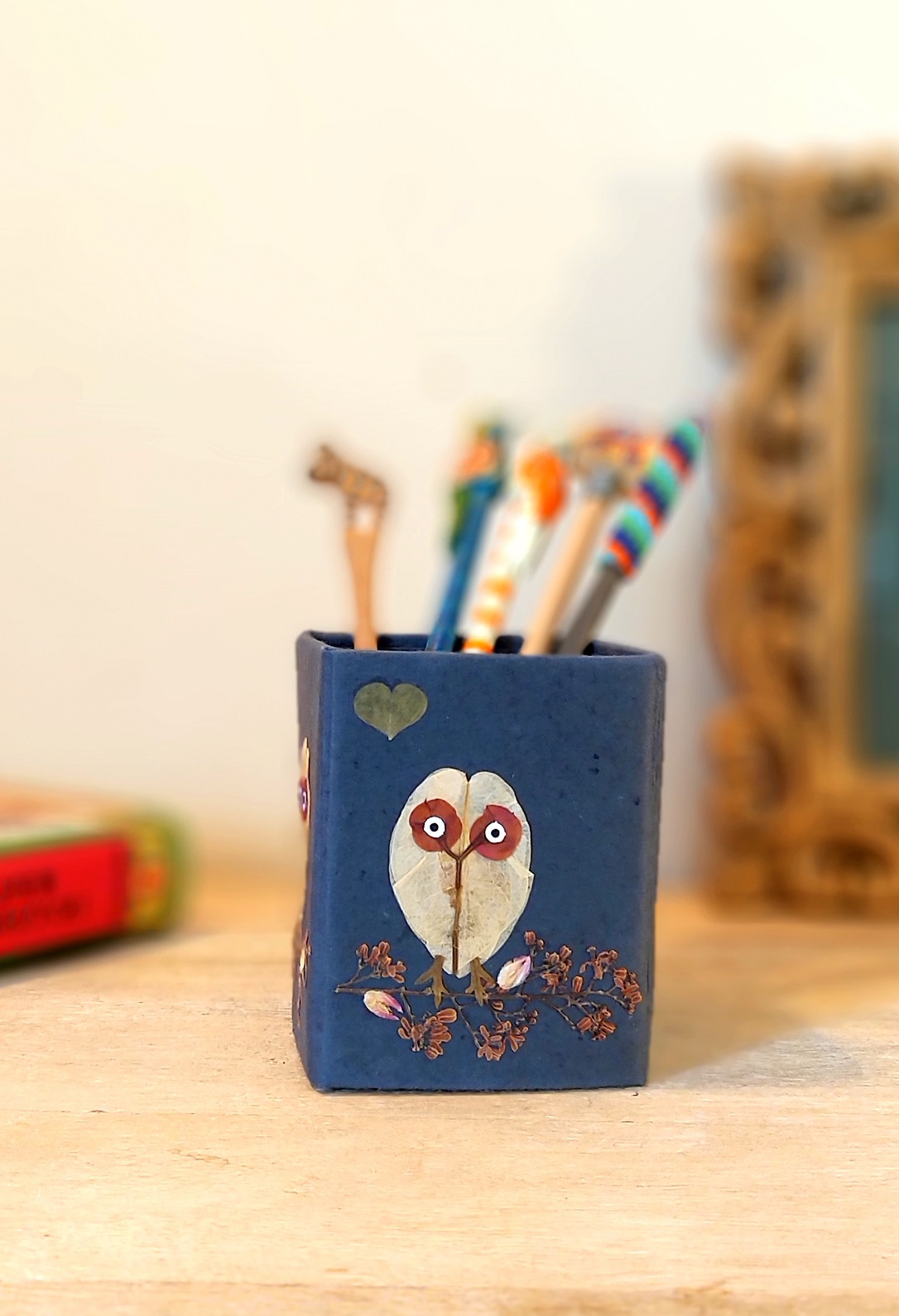 Curious Owl Pencil Holder